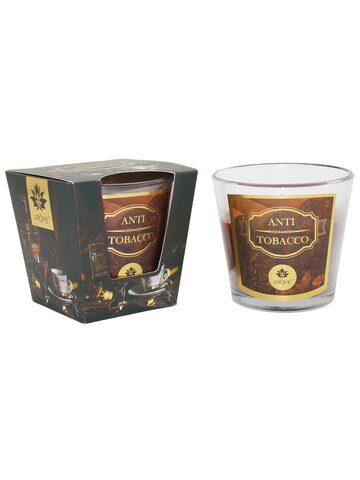 AR146 AR AROME GLASS SCENTED CANDLE  ANTI TOBACCO 120 G-1