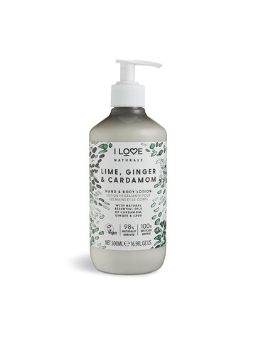 IL0045 IL NATURALS LIME, GINGER & CARDAMON HAND & BODY LOTION 500 ML-1