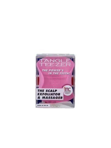 TT139 Tangle Teezer The Scalp Exfoliator & Massager Pretty Pink Hairbrush-1