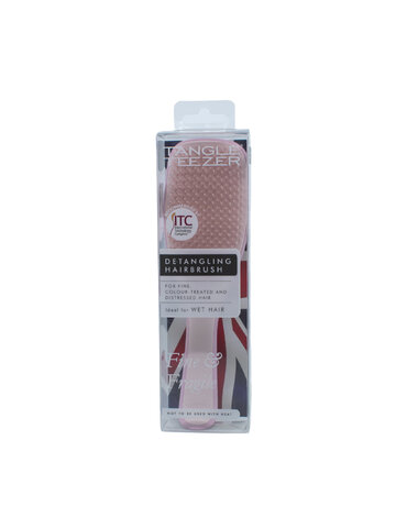 TT147 Tangle Teezer The Wet Detangler Fine & Fragile Hairbrush Pink Dust-1