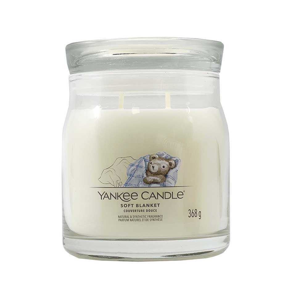 Yankee Candle Signature Medium Jar Soft Blanket 368 g •